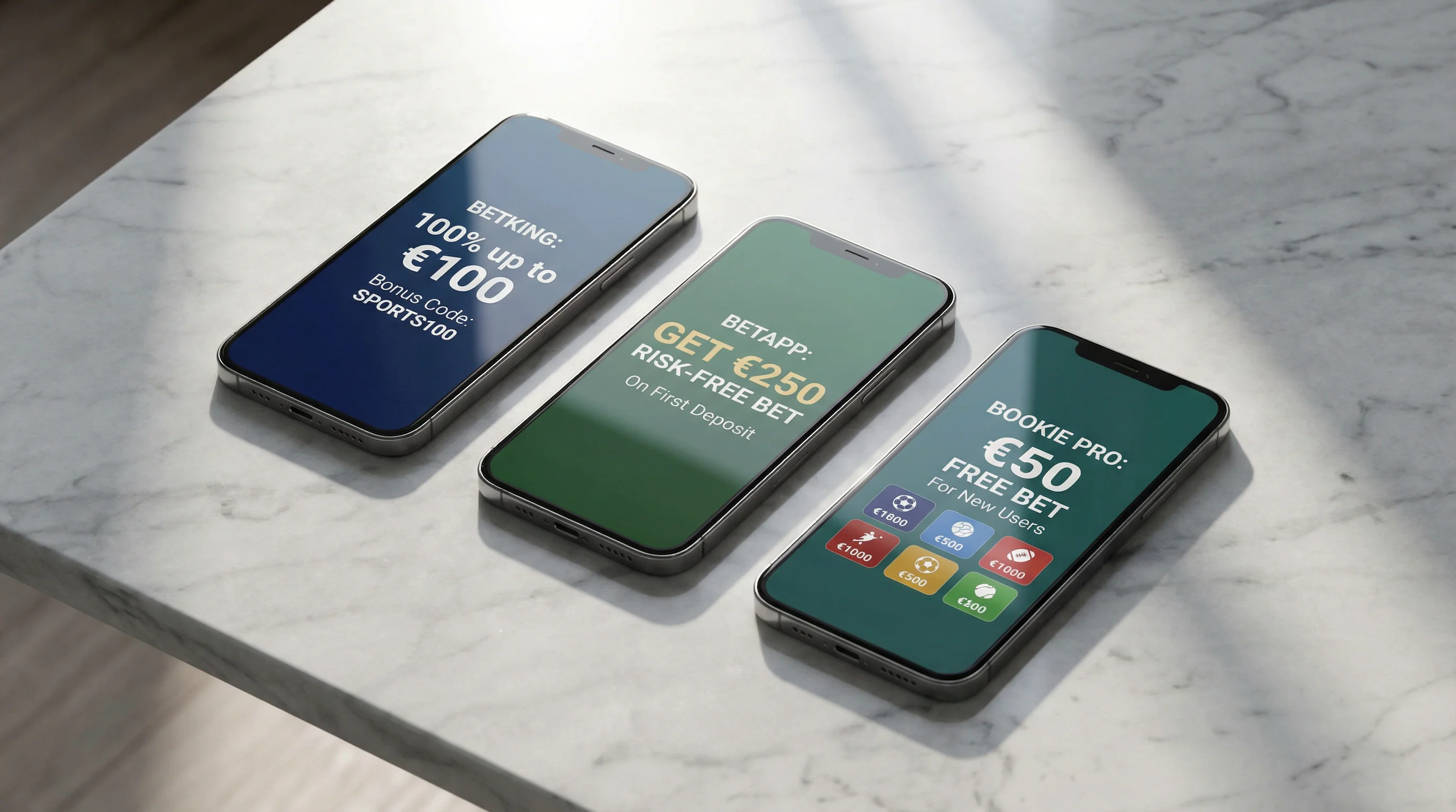 Comparação de ofertas de bónus de registo em diferentes plataformas