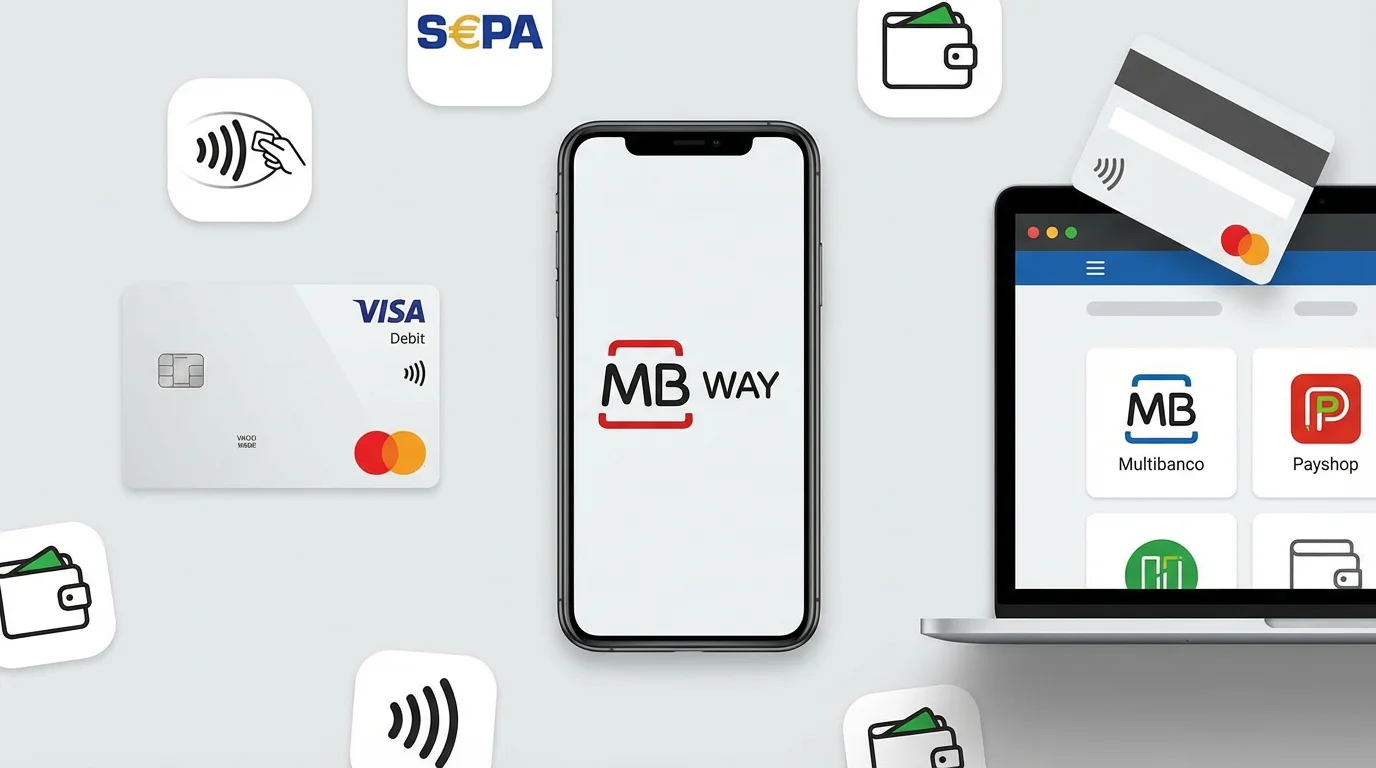 Diversos métodos de pagamento disponíveis em Portugal para apostas online